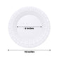 Hard Plastic White Dinner Plates With Basketweave Rim