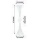 2 Pack - Crystal Clear Plastic Reversible Trumpet Vase - 21 Inch