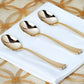 7" Metallic Gold Heavy Duty Plastic Spoons - 25 Pack