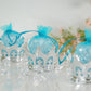 Silver fillable mini crown party favor candy treat containers.