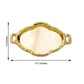 12 Pack of Gold 4.5 Inch Oval Mini Baroque Party Favor Candy Tray Gift Display Serving Plate 