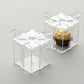 12 Pack | Clear Party Favor Gift Boxes, Candy Treat Goodie Containers - 3"