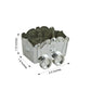 Silver chariot party favor gift box, 2.5"x2" candy container.