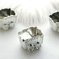 Silver chariot party favor gift boxes for candy treats.