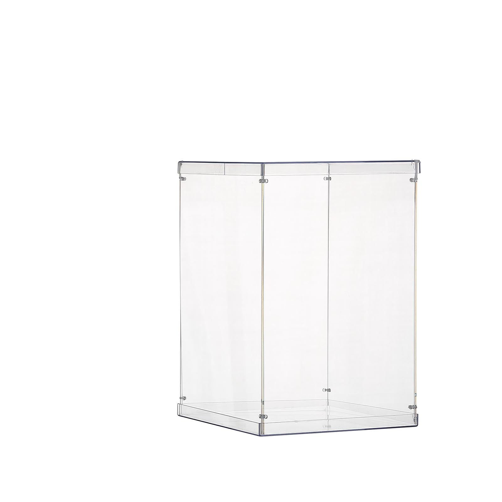 Clear Acrylic Transparent Pedestal Risers with Interchangeable Lid and Base in 16 Inch 
