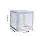 2pcs Transparent DIY Balloon Boxes, Baby Shower Party Decoration Boxes Iridescent Edges