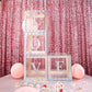 2pcs Transparent DIY Balloon Boxes, Baby Shower Party Decoration Boxes Iridescent Edges
