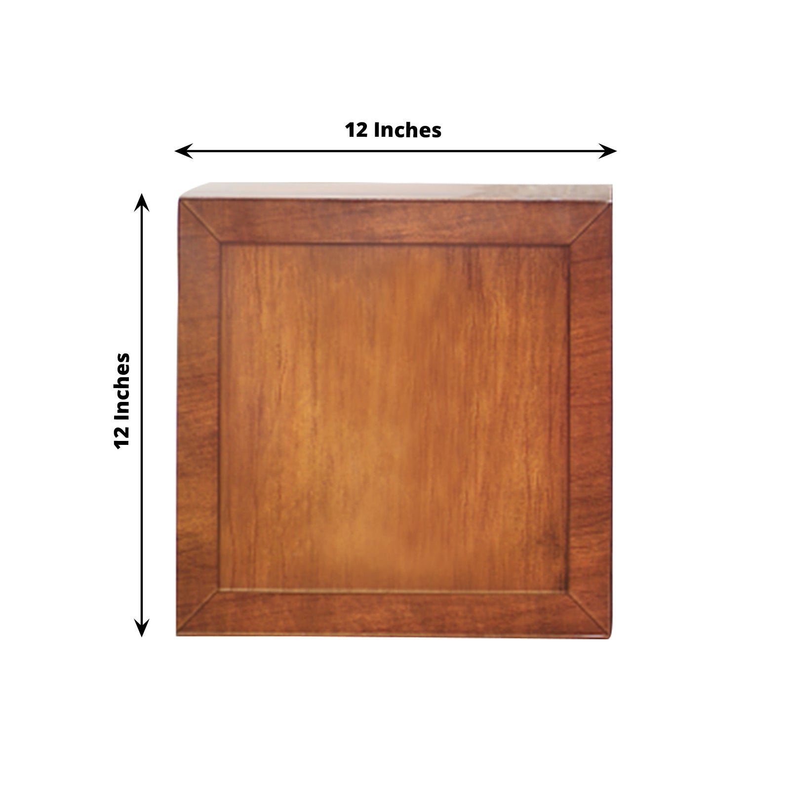 Wood grain brown DIY prop balloon box for baby shower decorations.