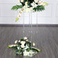 40" Clear Acrylic Floor Vase Flower Stand With Mirror Base, Wedding Column