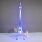 5FT Color Changing LED Metal Eiffel Tower in blue light