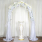 Gold glittered marble design flower pot vase with pearls and mirror mosaic embellishment.