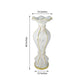 Shimmering gold glittered marble flower pot vase with pearl and mirror embellishments.