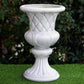 2 Pack | White Crystal Beaded Italian Inspired Pedestal Stand | Flower Plant Pillar With 10mm Crystal Studs - 18" Tall PVC