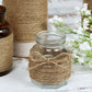 Jute rope twine for DIY crafts and gift packing, natural brown color.