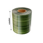 4" Green Ti Leaf Two Sided Craft Satin Ribbon Roll, Waterproof Floral DIY Supplies