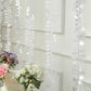 White leaf petal taffeta ribbon sash for DIY fabric garlands.