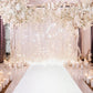 3 Feet x 50 Feet White Glitter Runner For Aisles