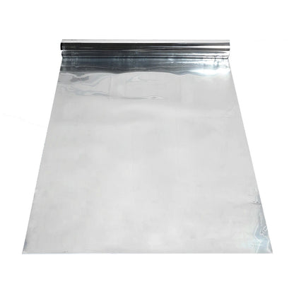 Metallic Silver 3 Feet x 65 Feet Glossy Mirrored Non Woven Aisle Runner Red Carpet#whtbkgd