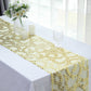 12"x108" Sparkly Gold Leaf Vine Sequin Tulle Table Runner