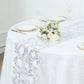 12x108inch Silver Leaf Vine Embroidered Sequin Mesh Like Table Runner