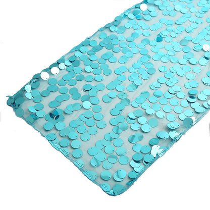 13x108inch Turquoise Big Payette Sequin Table Runner