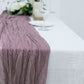 10 Feet Gauze Cheesecloth Boho Table Runner in Violet Amethyst Color 