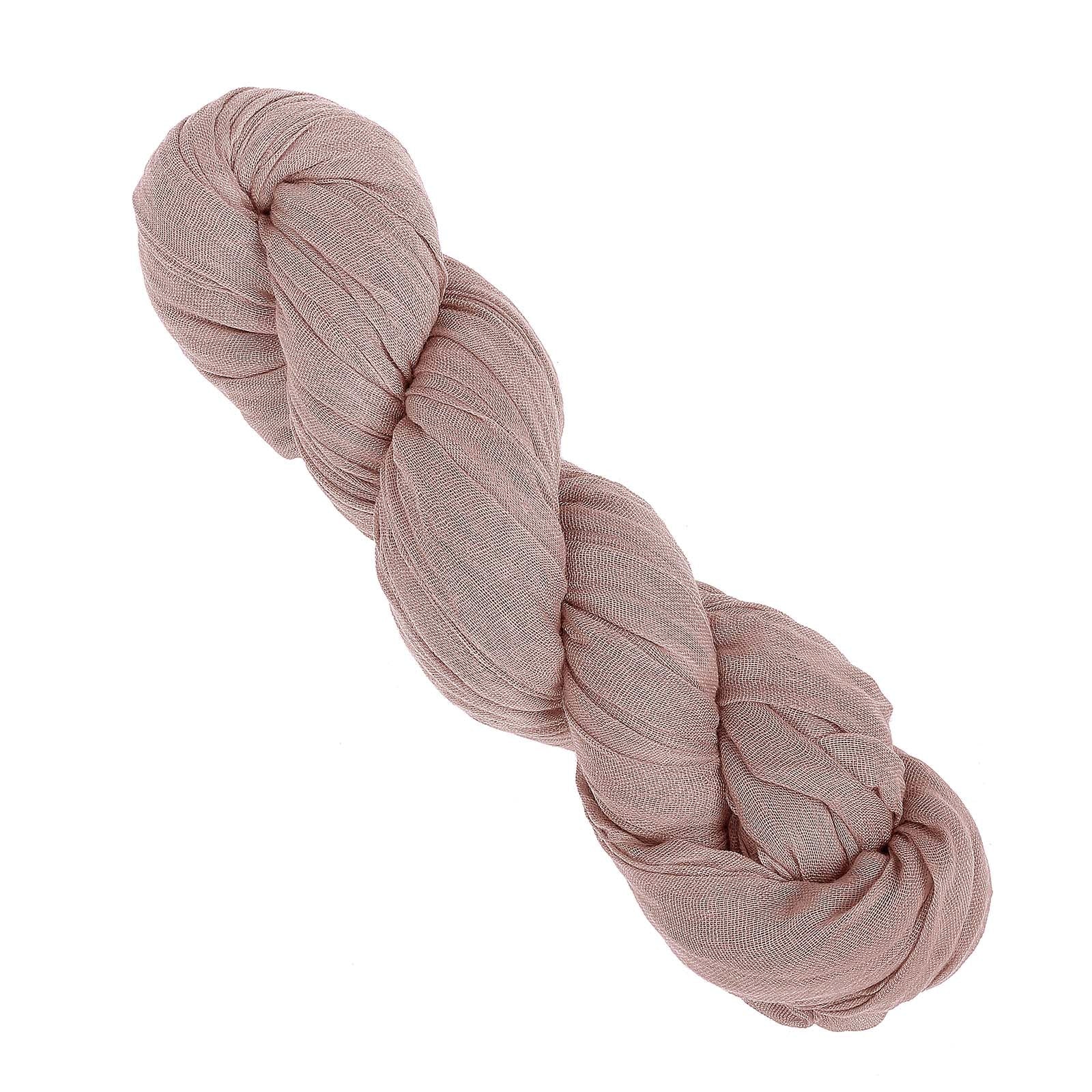 10 Feet Dusty Rose Colored Gauze Cheesecloth Table Runner 