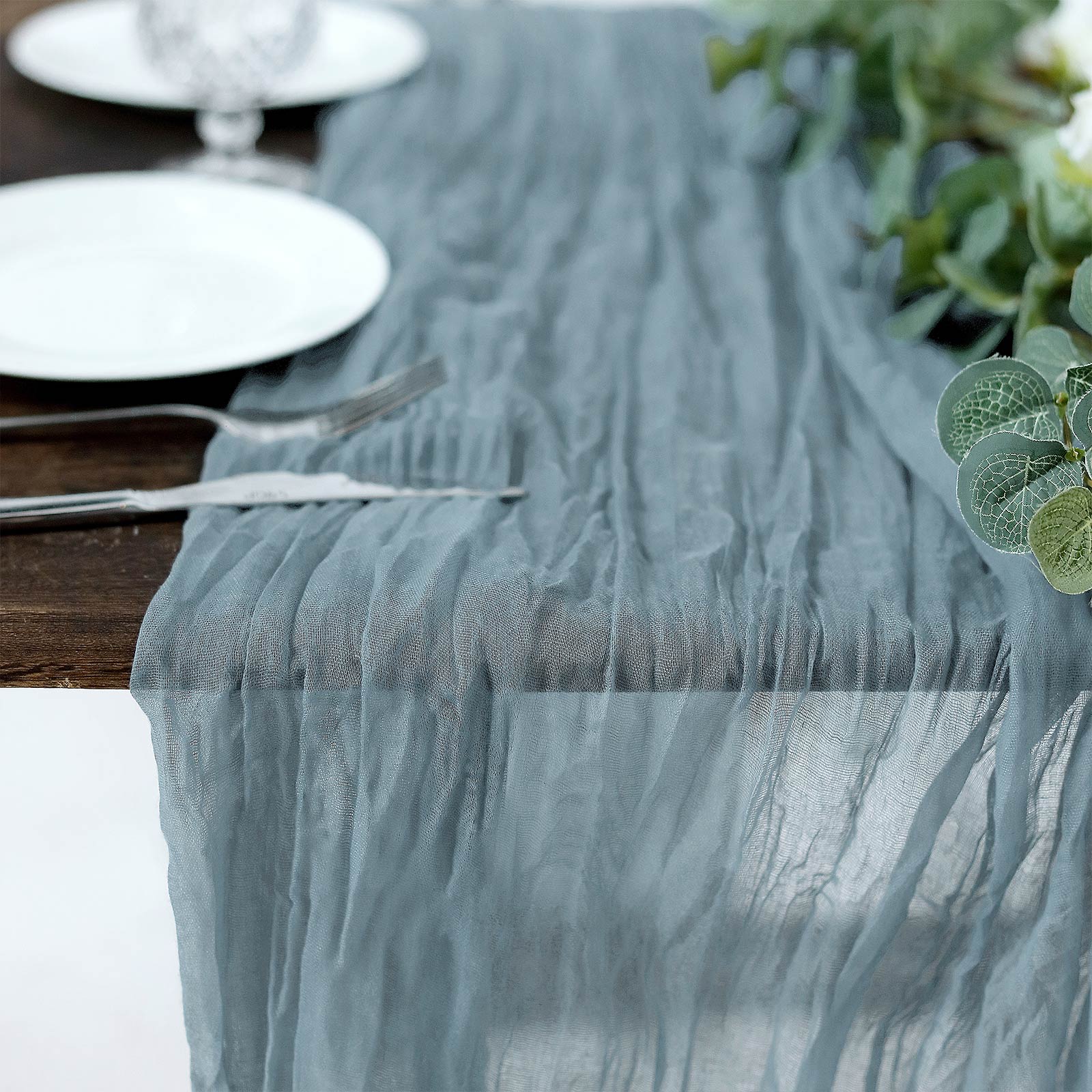 blue dresser runner Indigo & Blues Table Runner