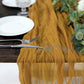 10 Feet Mustard Yellow Gauze Cheesecloth Table Runner