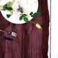 Burgundy Color Gauze Cheesecloth Table Runner 10 Feet