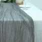 Gauze Cheesecloth Table Runner in Gray Color 10 Feet