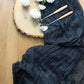 Gauze Cheesecloth Boho Table Runner in Navy Blue 10 Feet