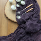 10 Feet Purple Gauze Cheesecloth Table Runner