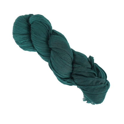 10 Feet Peacock Teal Cheesecloth Boho Table Runner 