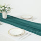 Boho Table Runner Peacock Teal 10 Feet Cheesecloth