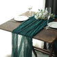 Boho Cheesecloth Table Runner 10 Feet Peacock Teal
