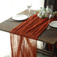 10 Feet Table Runner Terracotta Cheesecloth