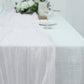 White Color Gauze Cheesecloth Table Runner 10 Feet