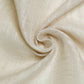 Beige linen table runner with slubby texture, wrinkle resistant.