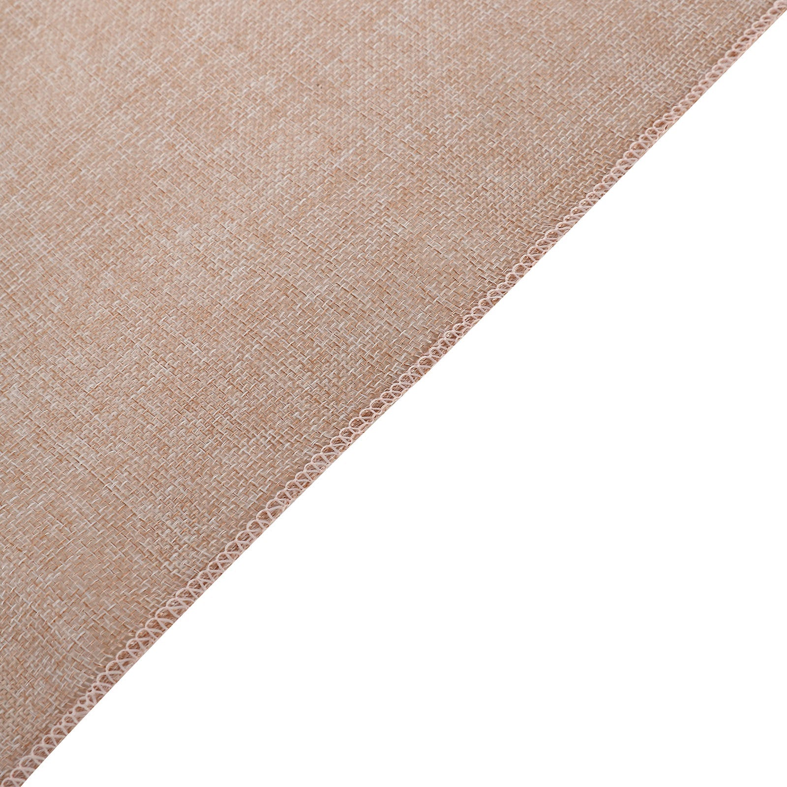 Boho Chic Dusty Rose 14 Inch x 108 Inch Rustic Faux Jute Linen Table Runner 