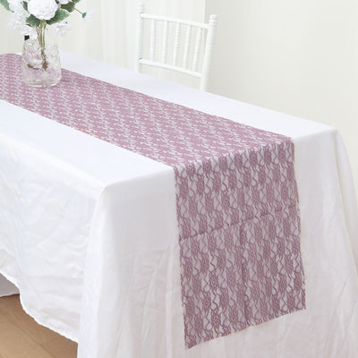 Elegant Design of the Floral Lace Table Runner