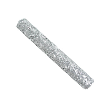 Metallic silver disposable table runner, 12”x108”, non-woven polyester.
