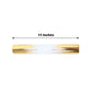 108inch Metallic Gold / White Icicle Print Non-Woven Foil Table Runner