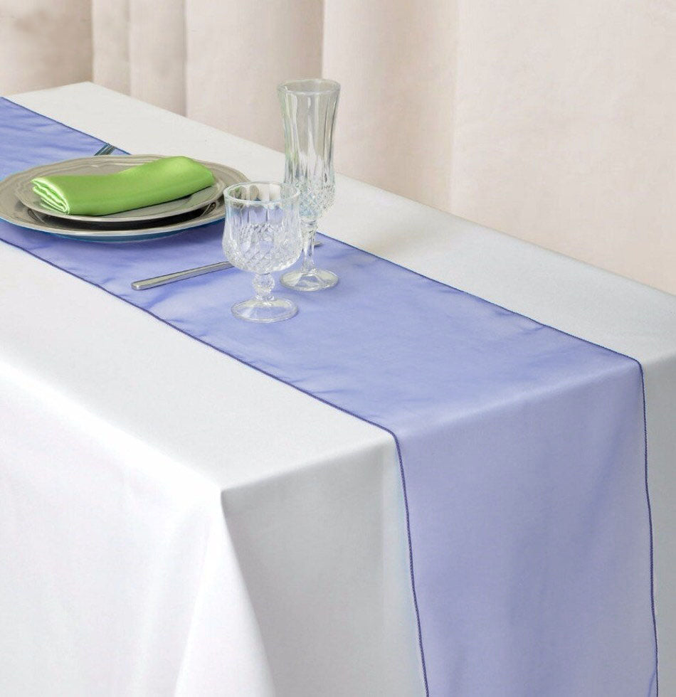 Purple Organza 14 Inch x 108 Inch Table Top Runner