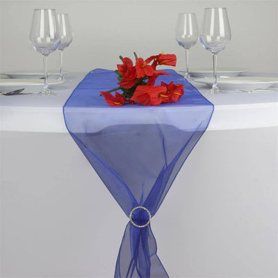 Elevate Your Decor with Royal Blue Sheer Elegance