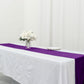 Premium Purple Velvet Sheen Finish Seamless Reusable Table Runner 12 Inch x 108 Inch 
