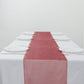 12"x108" Dusty Rose Premium Velvet Sheen Finish Table Runner