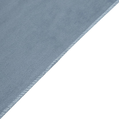 Premium Velvet Material Dusty Blue 12 Inch x 108 Inch Table Runner 