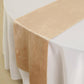 12 Inch x 108 Inch Champagne Colored Premium Velvet Table Runner 