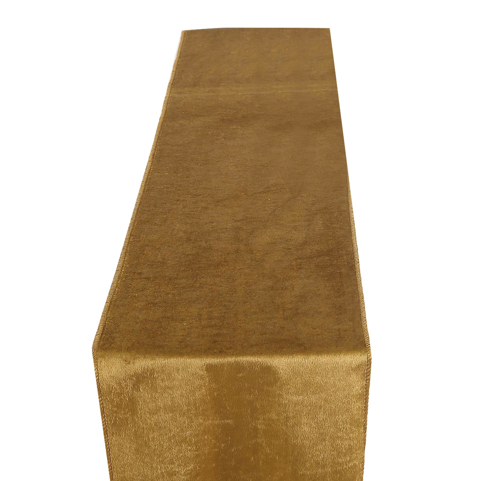 12" x 108" | Gold | Premium Velvet Table Runner#whtbkgd